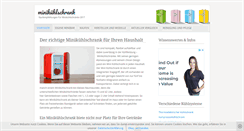 Desktop Screenshot of minikuehlschrank.com